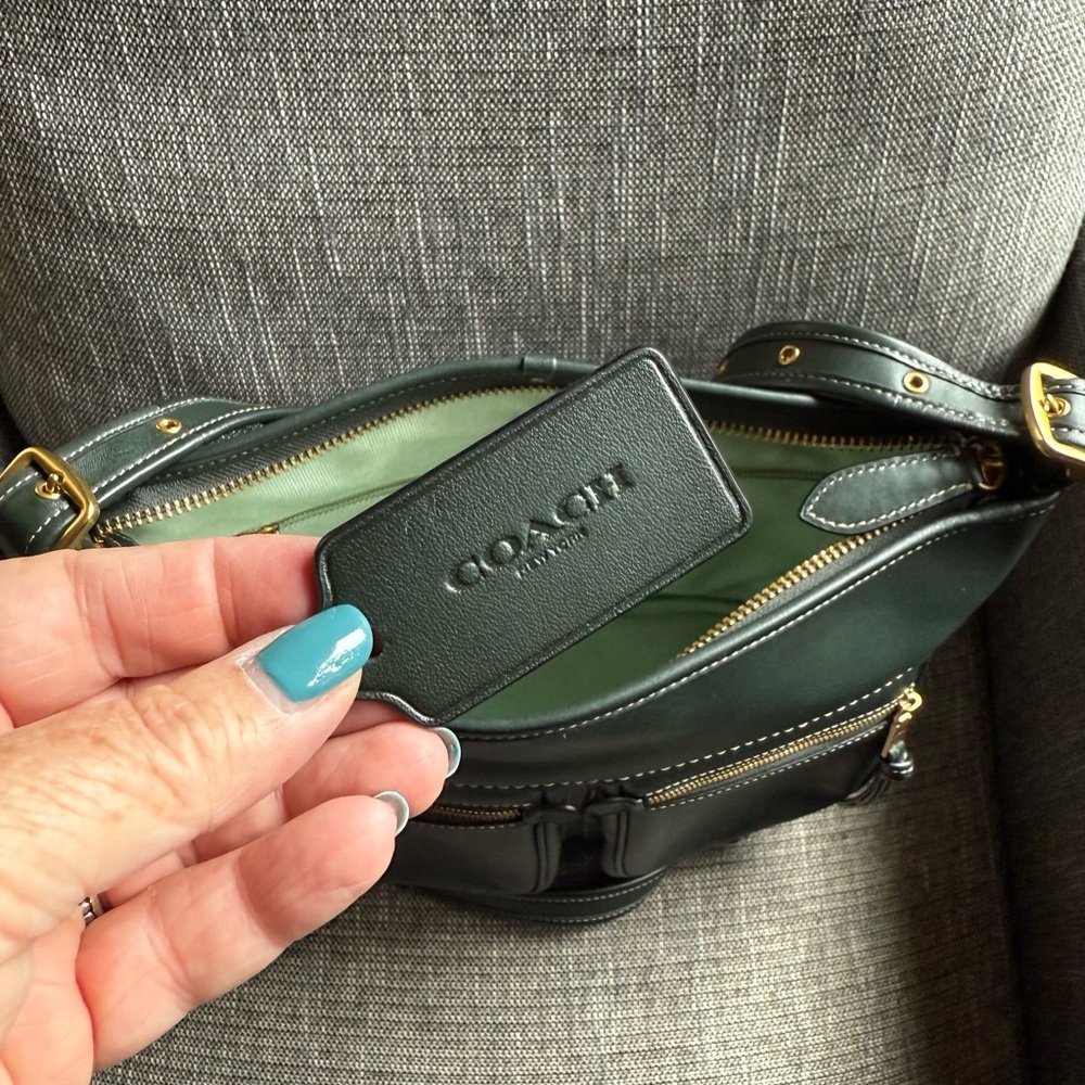 Coach Andie Bag in Glovetanned Leather in Amazon Green - Picture 10 of 13